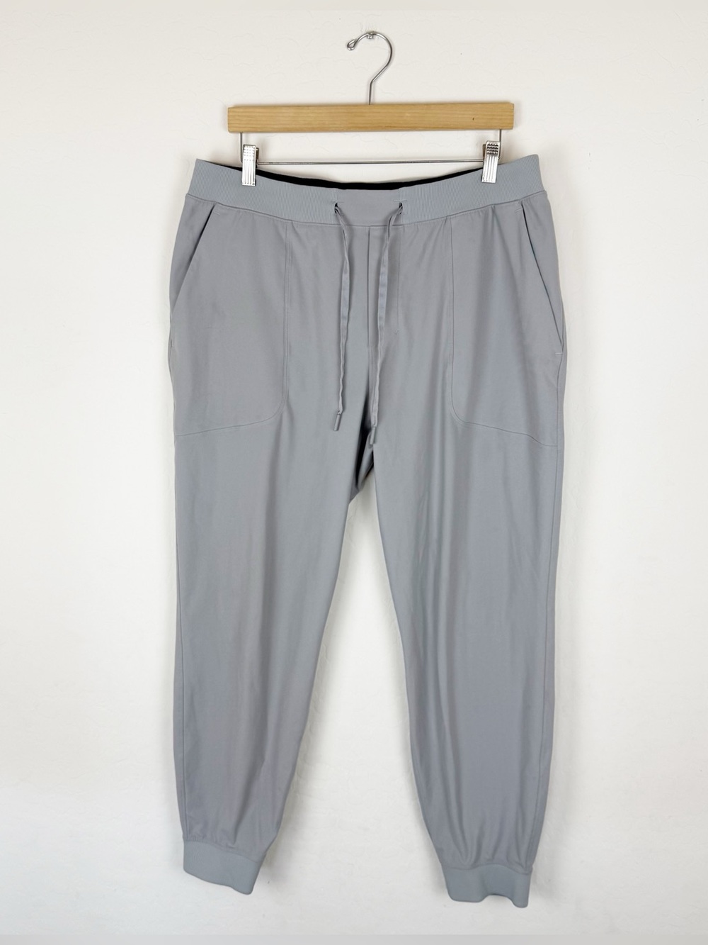 Lululemon ABC Jogger Warpstreme LM5AMZS Gray Active Workout Casual Silver Drop